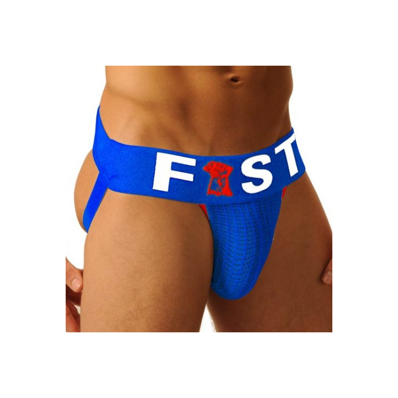 Fist Jockstrap Fist Logo Bleu